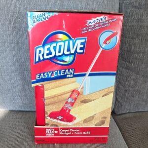 Resolve Easy Clean Pro Carpet Cleaner Gadget & Foam Refill, New, Clean & Fresh